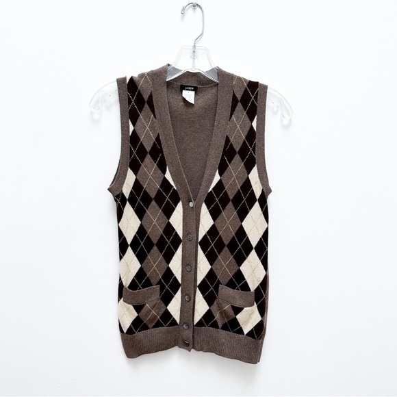 J. Crew Sweaters Vintage J Crew Argyle Vneck Vest Poshmark